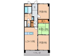 マンションＮＡＳＨＩＭＡの物件間取画像